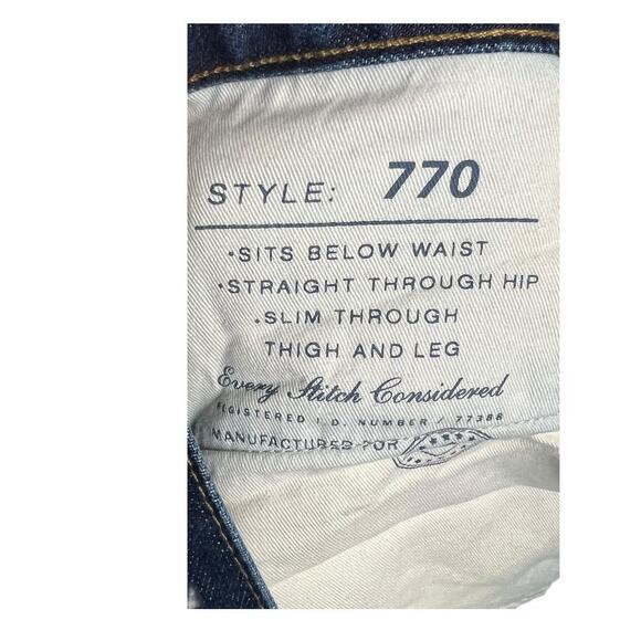 J.Crew Jeans Men's 33x32 Blue Style 770 Straight Slim Fit Japanese Denim - Picture 4 of 7